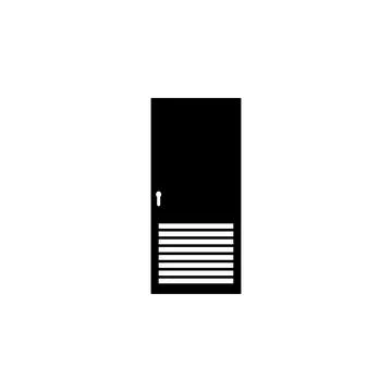 Ventilated door icon. Element of door elements illustration. Premium quality Stock Illustration