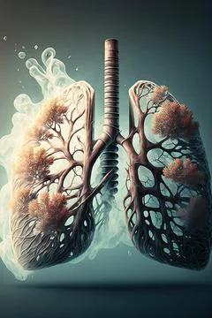 Ventilating lungs Stock Illustration