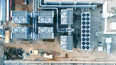 Ventilation and air conditioning systems... | Stock Video | Pond5