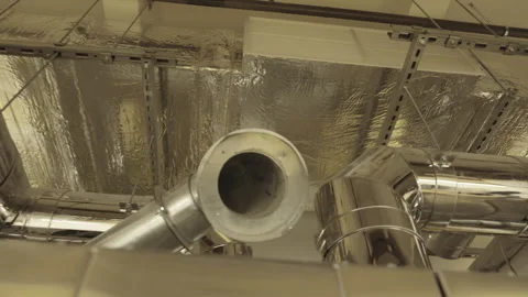 Ventilation and heat extraction system for large industrial baking ovens Stock Footage 327872313