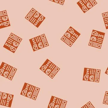 Ventilation control glyph vector seamless pattern Illustrazione stock