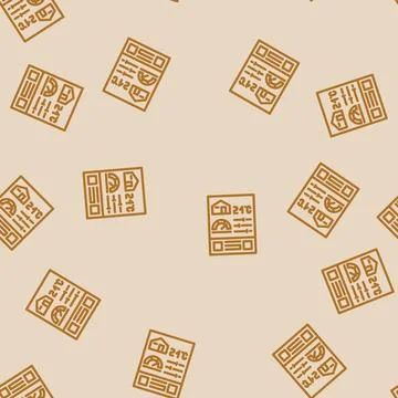 Ventilation control line vector seamless pattern Stock Illustration