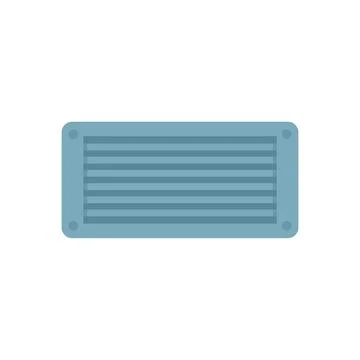 Ventilation duct icon flat isolated vector Ilustración de archivo