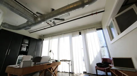 Ventilation Duct Work In Loft 2 Stock Footage 46631623