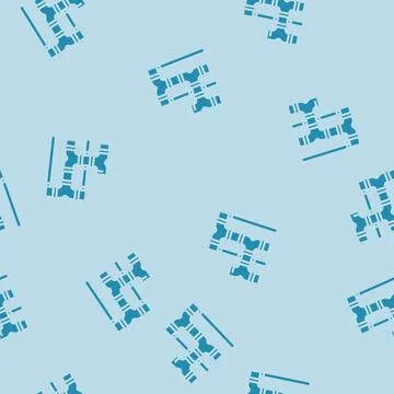 Ventilation ducts glyph vector seamless pattern Stock Illustration