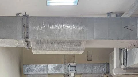 Ventilation Ducts in Technical Room Stock Photos