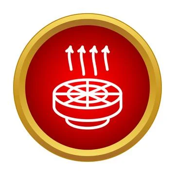 Ventilation fan icon representing air movement and exhaust Ilustración de archivo