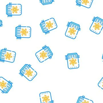 Ventilation gadget vector seamless pattern flat Stock Illustration
