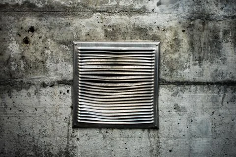 Ventilation grid on the wall Stock-Fotos