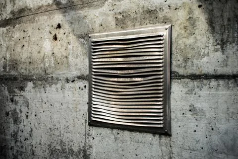 Ventilation grid on the wall Stock-Fotos
