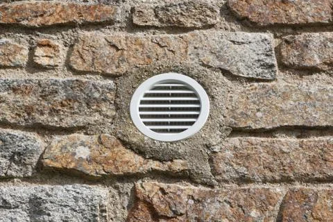 Ventilation grid in a wall Stock Photos