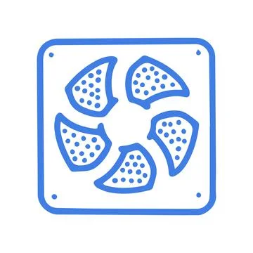 Ventilation grill line vector doodle simple icon Stock Illustration
