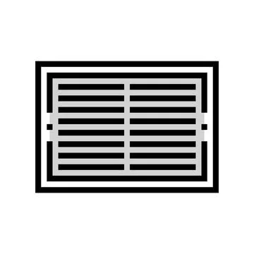 Ventilation grille color icon vector illustration Ilustración de archivo
