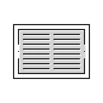 Ventilation grille color icon vector illustration Ilustración de archivo