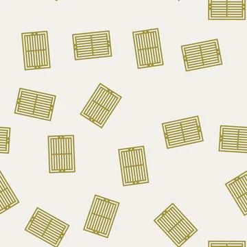 Ventilation grille glyph seamless pattern Ilustración de archivo