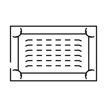 Ventilation grille line icon vector illustration Ilustración de archivo