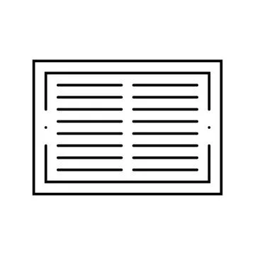 Ventilation grille line icon vector illustration Ilustración de archivo
