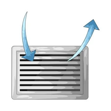 Ventilation illustration Ilustración de archivo