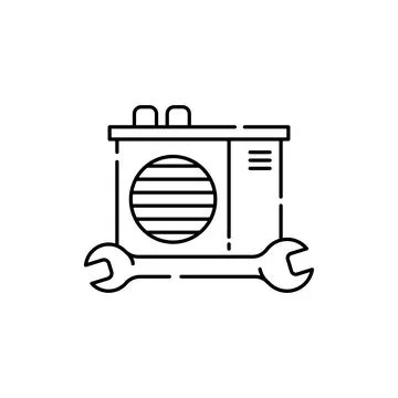 Ventilation installation color line icon. Pictogram for web page, mobile app Stock-Illustration