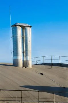 Ventilation pipes Stock Photos