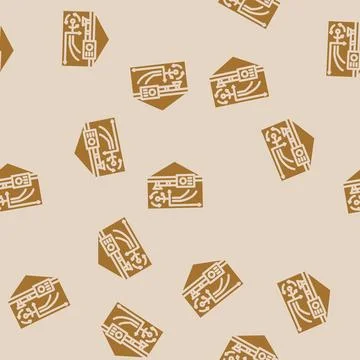 Ventilation rate glyph vector seamless pattern Stock Illustration