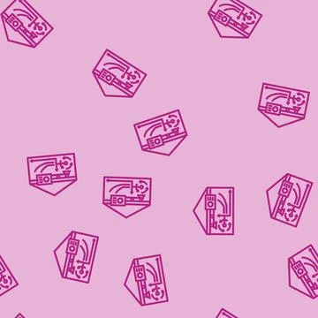 Ventilation rate line vector seamless pattern Stockillustratie