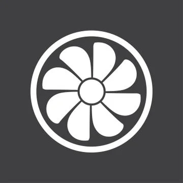 Ventilation sign symbol Stock Illustration
