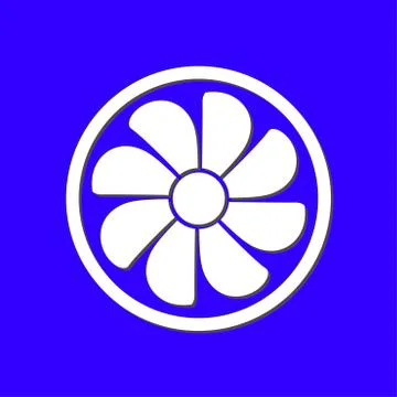 Ventilation sign symbol. Stock Illustration