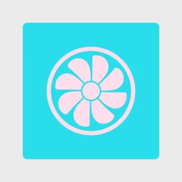 Ventilation sign symbol. Stock Illustration