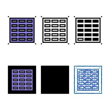 Ventilation smoke color icon vector diversity Stock Illustration