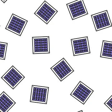 Ventilation smoke vector seamless pattern Stock Illustration