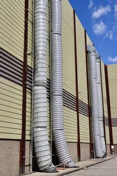 Ventilation system ducts Stock Photos