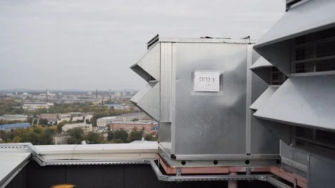 Ventilation system, heating, conditioning. Air cleaning, climate control system Video stock 122559712