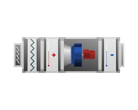 Ventilation system. Stock Illustration
