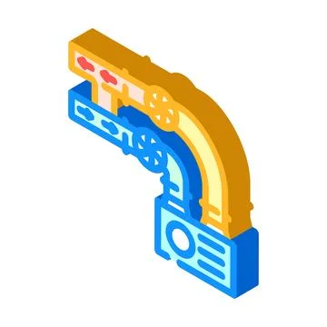 Ventilation system isometric icon vector illustration Illustrazione stock