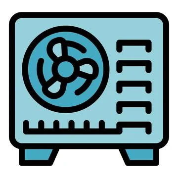 Ventilation system providing cooling and air circulation with powerful fan Ilustración de archivo