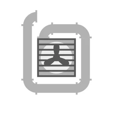 Ventilation vector illustration Stock Illustration