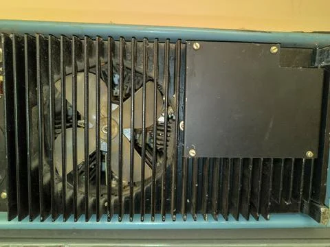 Ventilation from a very old computer processor. 写真素材