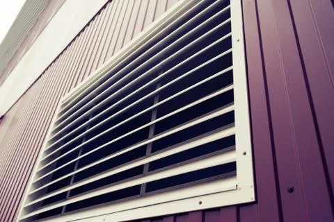 Ventilation white grille Stock Photos