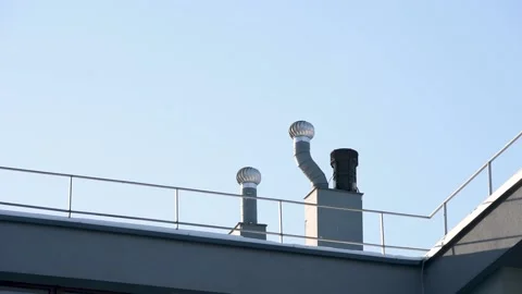 Ventilation windmill Stock Footage 208133586