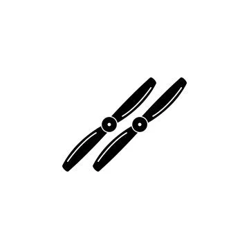 Ventilator Airscrews Flat Vector Icon Stock Illustration