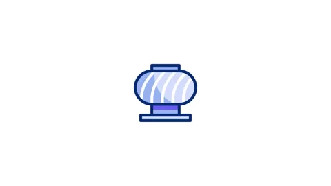 Ventilator Animated Icon Stock Footage 320199263