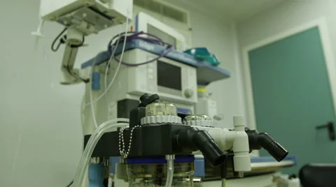 Ventilator during surgery Stock Footage 49933443