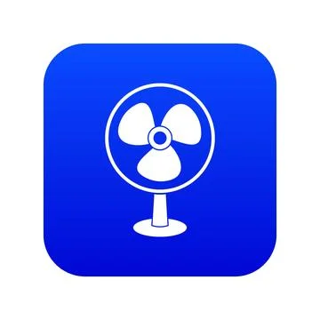 Ventilator icon digital blue Stock Illustration