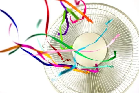 Ventilator with ribbons Foto stock
