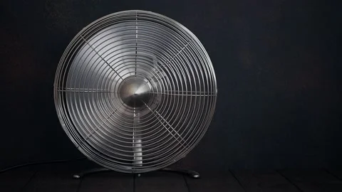 Ventilator on a wooden table Stock Footage 157179228