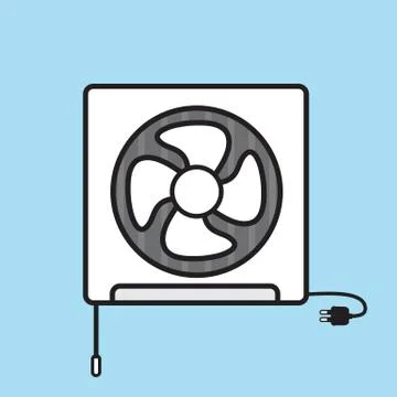 Ventilators vector cartoon design. Stock Illustration