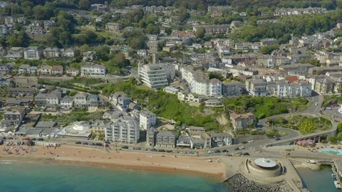 Ventnor by Drone 스톡 동영상 229936906