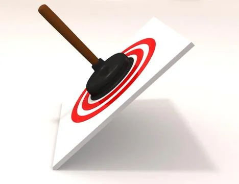 Ventouse and target Stock Illustration