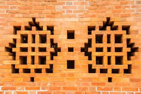 Vents brick wall 写真素材